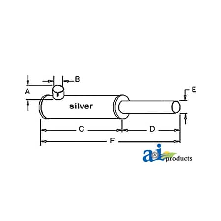 A & I Products MUFFLER 24" x9" x6" A-AN111834